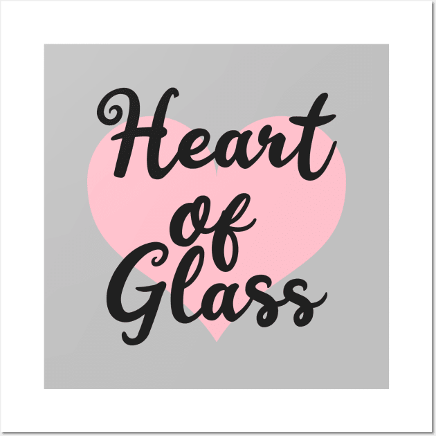 Heart of Glass, black Wall Art by Perezzzoso